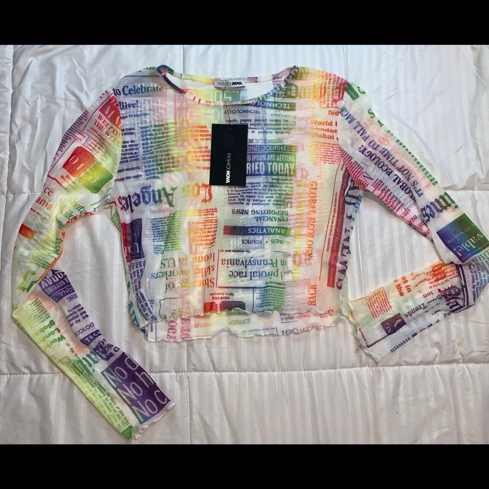 Fashion nova mesh top